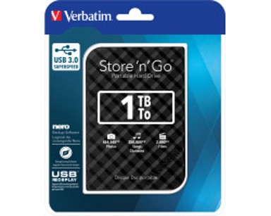VERBATIM Tvrdi disk vanjski Store'n'Go, 1TB, 2.5", USB 3.0 Gen2, crni